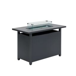 Home Detail Steel Fire Pit Garden Dining Table in Grey - Size: Large - thumbnail 2