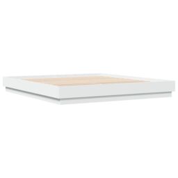 Berkfield Home Bed Frame without Mattress White 180x200 cm Super King - thumbnail 5