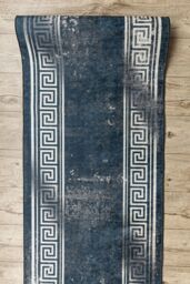 RugsX Anti-Slip Lotus Runner in Grey - Size: 60 cm x 150 cm - thumbnail 4