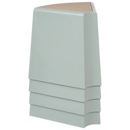 Wyld and Coco Mint Green Stackable Garden Stools Set of 4 ABS Stackable Patio - thumbnail 8