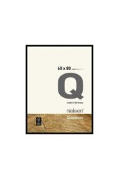 nielsen Quadrum 60 x 80cm Wooden Picture Frame With Protective Glass Front in Black - Size: 60 x 80 cm - thumbnail 1