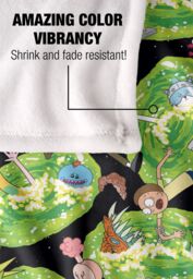 Rick & Morty Portal Mayhem Silky Touch Super Soft Throw Blanket 152 X 127 cm in White - thumbnail 4
