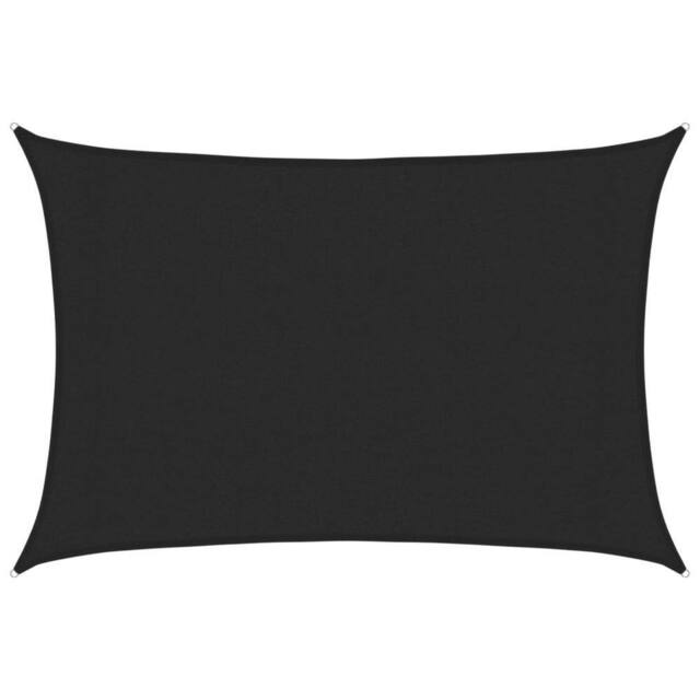 Berkfield Home Sunshade Sail 160 g/m ² Black 3x4.5 m HDPE - image 1
