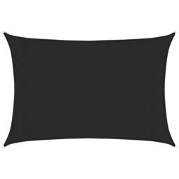 Berkfield Home Sunshade Sail 160 g/m ² Black 3x4.5 m HDPE - thumbnail 1