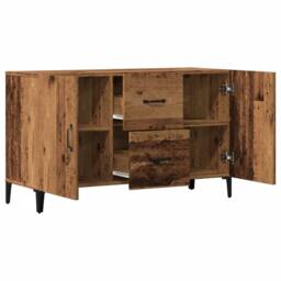 Berkfield Home Sideboard Old Wood 100x36x60 cm Engineered Wood in Brown - Size: 100 x 36 x 60 cm - thumbnail 6