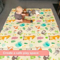 KandyToys Large Foldable Waterproof Baby Play Mat - thumbnail 5