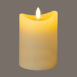Lemon Pavilion Furniture and Decor Natural Glow 2.75x4 Melted LED Candle - Plastic - L7xW7xH10 cm - Cream - thumbnail 2
