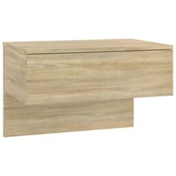 Berkfield Home Wall-mounted Bedside Cabinets 2 pcs Sonoma Oak in Brown - thumbnail 5