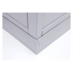 Cabinet Bits Rocca 3 Drawer Dressing Table Set Chrome Knob in Grey - thumbnail 4
