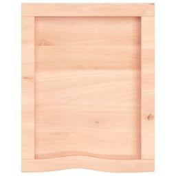 Berkfield Home Wall Shelf 40x50x(2-4) cm Untreated Solid Wood Oak in Brown - thumbnail 3
