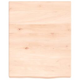 Berkfield Home Wall Shelf 40x50x(2-4) cm Untreated Solid Wood Oak in Brown - thumbnail 2