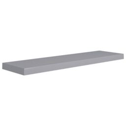 Berkfield Home Floating Wall Shelves 2 pcs Grey 90x23.5x3.8 cm MDF - thumbnail 3