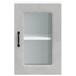 Berkfield Home Kitchen Wall Cabinet with Glass Door Kalmar Grey Sonoma Wood - thumbnail 6