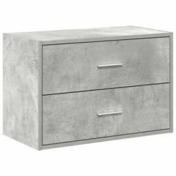 Berkfield Home Cabinet with 2 Drawers Concrete Grey 60x31x40 cm Engineered Wood - Size: 60 x 31 x 40 cm - thumbnail 1
