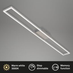 BRILONER Matt Nickel Aluminium 18W LED Wall & Ceiling Light in Silver - thumbnail 4