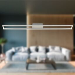 BRILONER Matt Nickel Aluminium 18W LED Wall & Ceiling Light in Silver - thumbnail 2