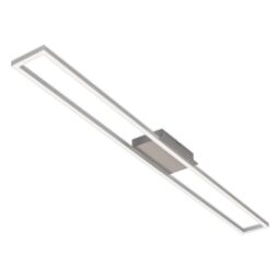 BRILONER Matt Nickel Aluminium 18W LED Wall & Ceiling Light in Silver - thumbnail 3