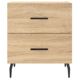 Berkfield Home Bedside Cabinet Sonoma Oak 40x35x47.5 cm Engineered Wood in Brown - thumbnail 6