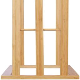 SPETLEK Bamboo Towel Holder Free Standing Bathroom Drying Rack in Brown - thumbnail 3