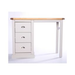 Cabinet Bits Loreo 3 Drawer Desk - Dressing Table Chrome Cup Handle in Light Grey - thumbnail 2