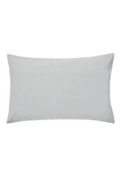 Helena Springfield 'Plain Dye' 180TC Large Pillowcase in Silver