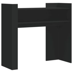 Berkfield Home Console Table Black 100x35x90 cm Engineered Wood - Size: 100 x 35 x 90 cm - thumbnail 2