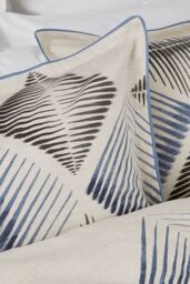 Nalu Nicole Scherzinger 'Kaimana Cover' Cotton Duvet Set in Blue - Size: Super King - thumbnail 5