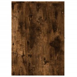 Berkfield Home Narrow Bathroom Cupboard with Wheels Smoked Oak Engineered Wood in Brown - thumbnail 5