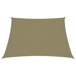 Berkfield Home Sunshade Sail Oxford Fabric Trapezium 2/4x3 m Beige - thumbnail 2