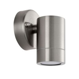 Netlighting Palin Outdoor Down Wall Lamp Brushed Stainless Steel IP65 in Grey - thumbnail 2