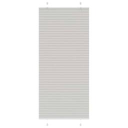Berkfield Home Pleated Blind Light Grey 95x200 cm Fabric Width 94.4 cm Polyester - thumbnail 3