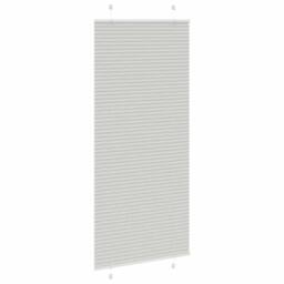 Berkfield Home Pleated Blind Light Grey 95x200 cm Fabric Width 94.4 cm Polyester - thumbnail 4