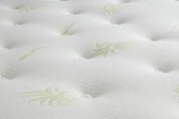 UK Bed Furniture Memory Deluxe Mattress in White - Size: Single - thumbnail 5