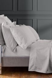 1951 'Luxury 1000 Thread Count' Egyptian Cotton Flat Sheet in Silver - Size: King Flat - thumbnail 2