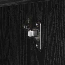 Berkfield Home Black Oak Storage Cabinet Black Oak MDF with Black Oak Veneer - thumbnail 9