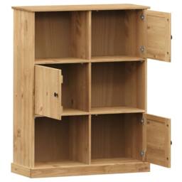 Berkfield Home Bookcase VIGO 90x35x114.5 cm Solid Wood Pine in Brown - thumbnail 5