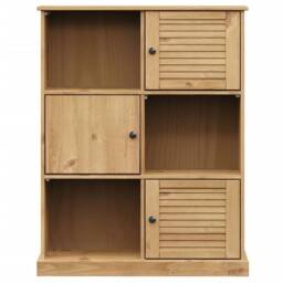 Berkfield Home Bookcase VIGO 90x35x114.5 cm Solid Wood Pine in Brown - thumbnail 4