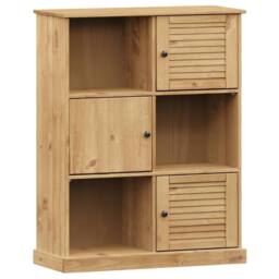 Berkfield Home Bookcase VIGO 90x35x114.5 cm Solid Wood Pine in Brown - thumbnail 2