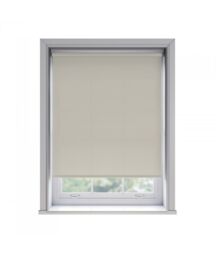 New Edge Blinds No Drill Oyster Thermal Blackout Roller Blind 170cm Drop in Light Beige - Size: 170 cm - thumbnail 1