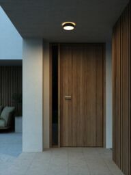 Nordlux Modern Outdoor Wall Light Black Plastic Intergrated LED Ceiling or Wall Mounting - Mains Powered, IP54 - thumbnail 6