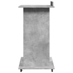 Berkfield Home Lectern with Wheels & Drawer Concrete Grey 55x55x107 cm Engineered Wood - Size: 55 x 55 x 107 cm - thumbnail 5