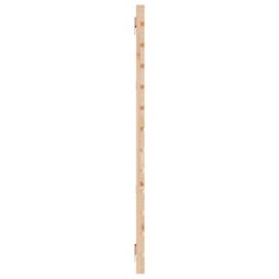 Berkfield Home Wall Headboard 206x3x91.5 cm Solid Wood Pine in Brown - thumbnail 5