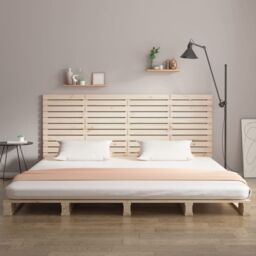 Berkfield Home Wall Headboard 206x3x91.5 cm Solid Wood Pine in Brown - thumbnail 3