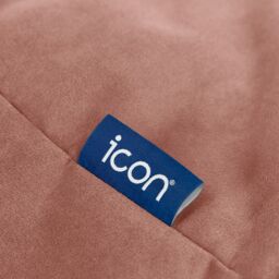 icon Kingston Classic Velvet Bean Bag, Charcoal Grey in Light Pink - thumbnail 9
