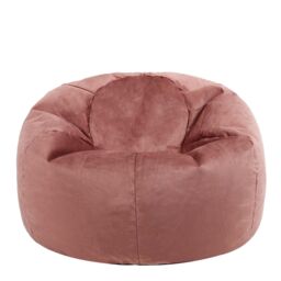 icon Kingston Classic Velvet Bean Bag Chair Ochre Yellow Bean Bags in Light Pink - thumbnail 3