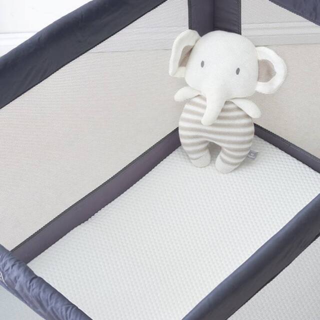 The Tiny Bed Company Premium Foam Folding Travel Cot Mattress Joie Kubbie Sleep 87 x 52cm in White - image 1