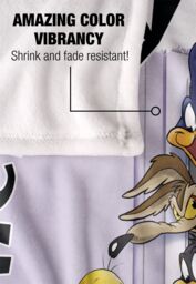 Warner Brothers Looney Tunes Friends Party Silky Touch Super Soft Throw Blanket in White - thumbnail 4
