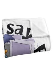 Warner Brothers Looney Tunes Friends Party Silky Touch Super Soft Throw Blanket in White - thumbnail 3