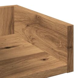 Berkfield Home Book Cabinet Artisan Oak 86x25.5x140 cm Engineered Wood in Brown - thumbnail 7