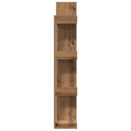 Berkfield Home Book Cabinet Artisan Oak 86x25.5x140 cm Engineered Wood in Brown - thumbnail 5